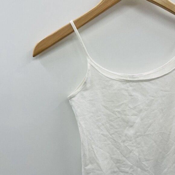 Nordstrom Youth Girls Size Large 10/12 Long Camisole Tank Top in White 2367 - Picture 3 of 8